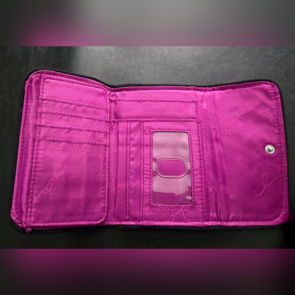 Vera Bradley Purple and Blue Quilted Wallet - Picture 5 of 5